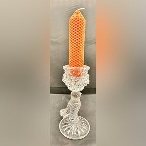 The Byrdes Collection Crystal Candlestick Holder